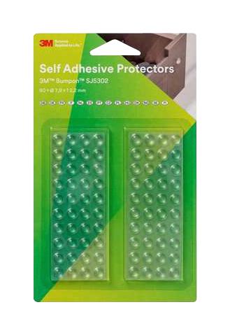 SJ5302 BUMPER, DOME, POLYURETHANE, CLEAR, 7.9MM 3M