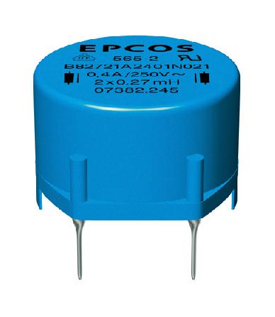 B82721A2402N020 POWER LINE CHOKE, RING CORE, 700UH, 4A EPCOS