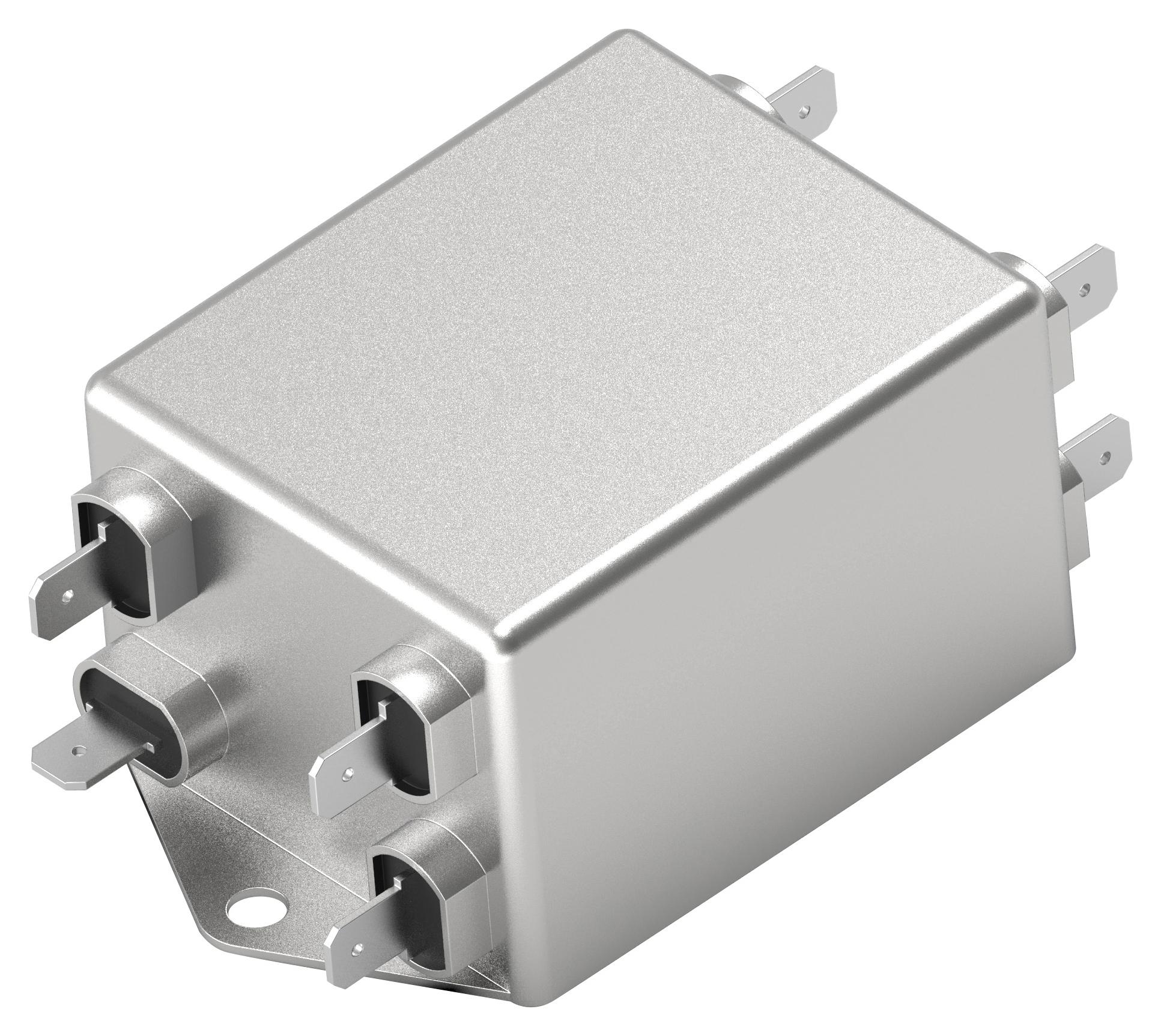 6KEBS1BFPD POWER LINE FILTER, 3 PHASE, 6A, 520VAC CORCOM - TE CONNECTIVITY