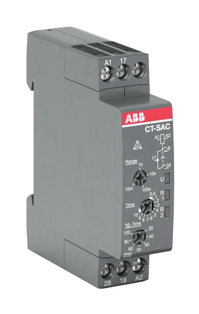 1SVR508210R0100 TIME RELAY, 0.05S-10MIN, STAR-DELTA, 2NO ABB