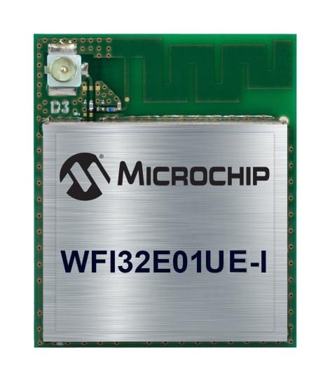 WFI32E01UE-I WLAN MODULE, EXTERNAL ANTENNA, 2.5GHZ MICROCHIP