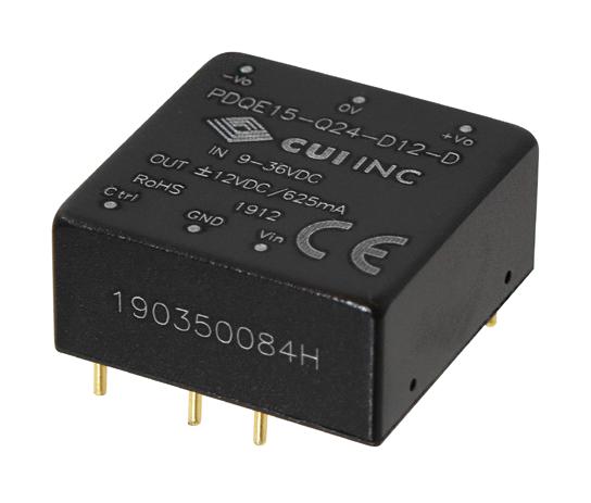 PDQE15-Q48-S3-D DC-DC CONVERTER, 3.3V, 4A CUI
