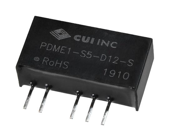 PDME1-S5-D12-S DC-DC CONVERTER, 2 O/P, 1W CUI