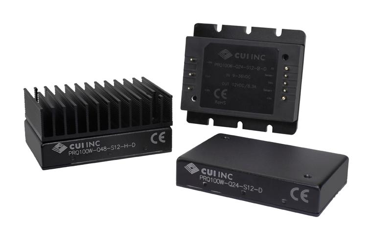 PRQ100W-Q48-S15-B-D DC-DC CONVERTER, 15V, 6.7A CUI