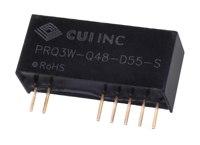 PRQ3W-Q48-D512-S DC-DC CONVERTER, 2 O/P, 3W CUI