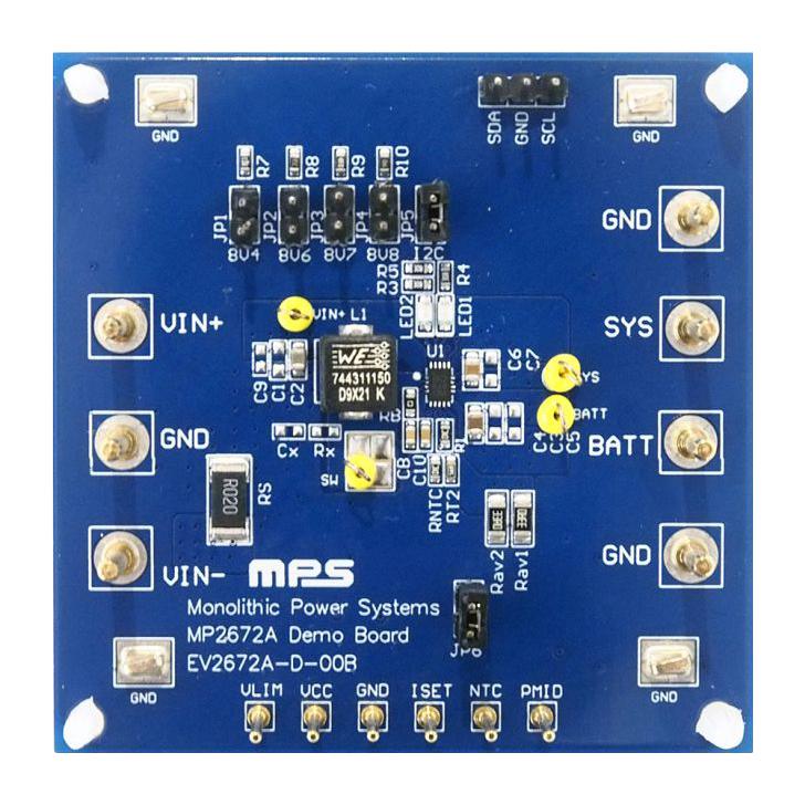 EV2672A-D-00B EVAL BRD, LI-ION/LI-POL BATTERY MANAGER MONOLITHIC POWER SYSTEMS (MPS)