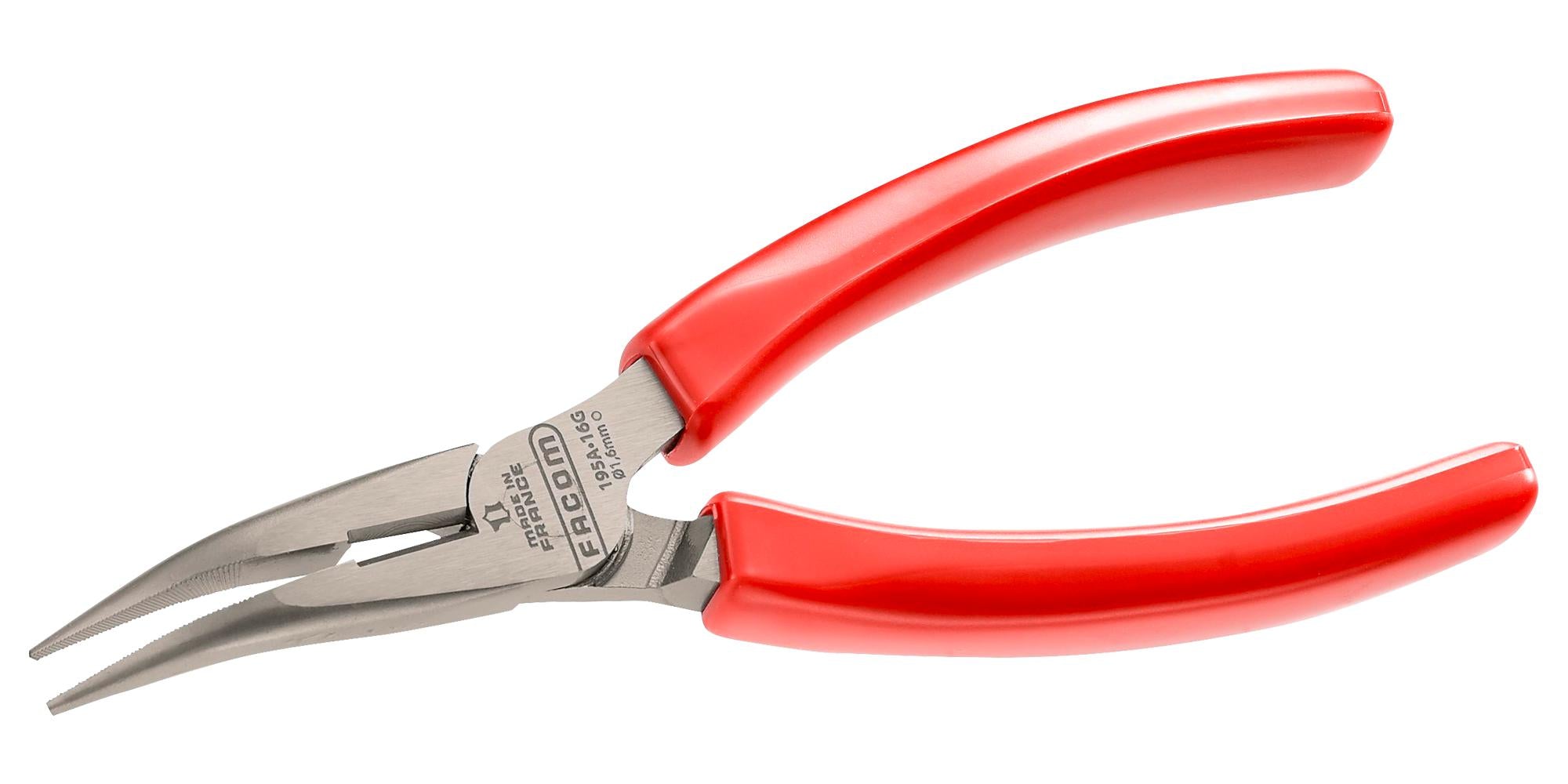 195A.16G PLIER, LONG HALF ROUND NOSE, 160MM FACOM