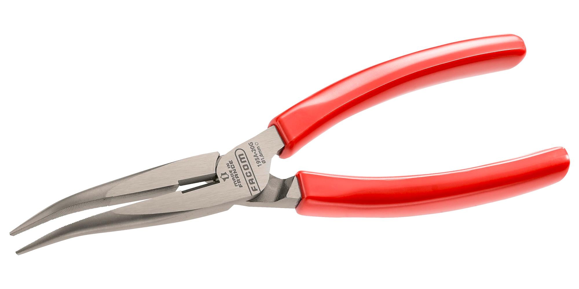 195A.20G PLIER, LONG HALF ROUND NOSE, 200MM FACOM