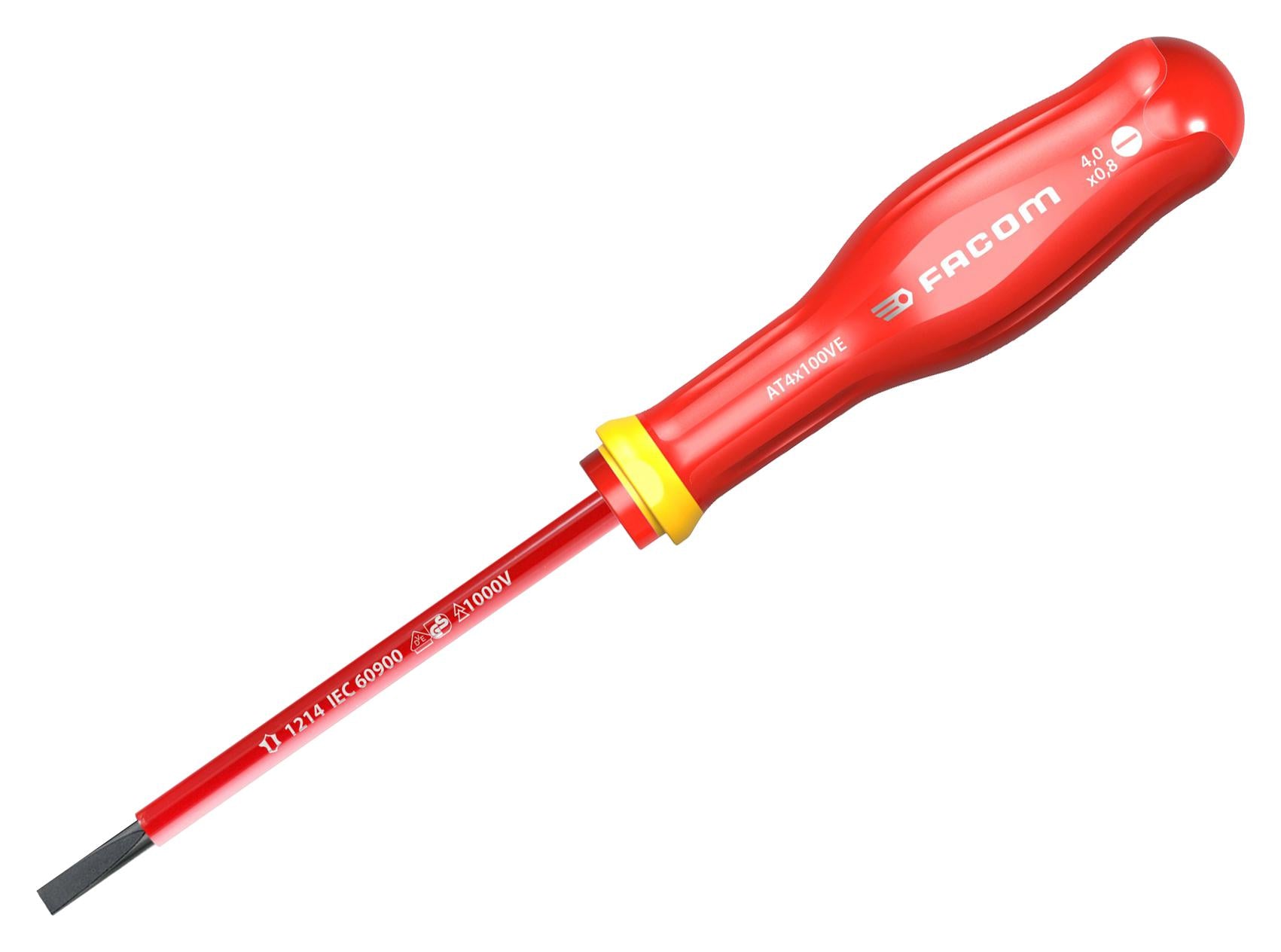 AT4X100VE SCREWDRIVER, SLOT, 4MM, 100MM FACOM