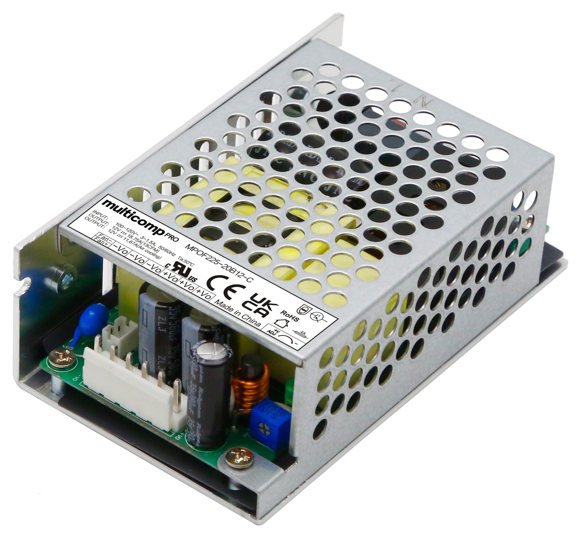 MPOF225-20B48-C POWER SUPPLY, AC-DC, 48V, 2.91A MULTICOMP PRO