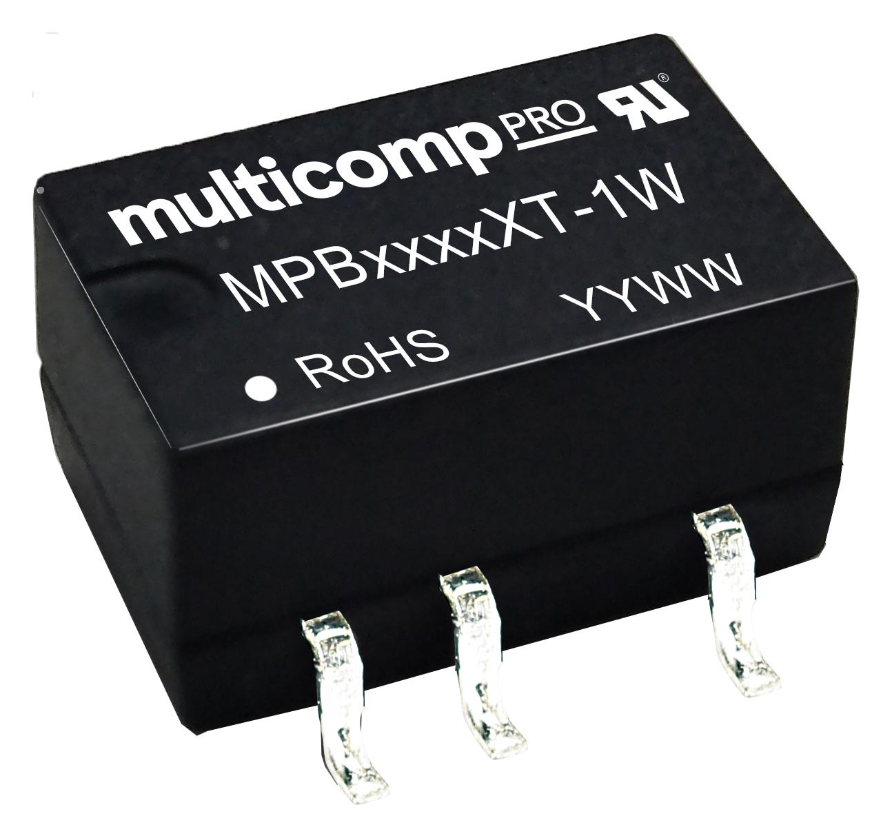 MPB2412XT-1W DC-DC CONVERTER, 12V, 0.084A MULTICOMP PRO