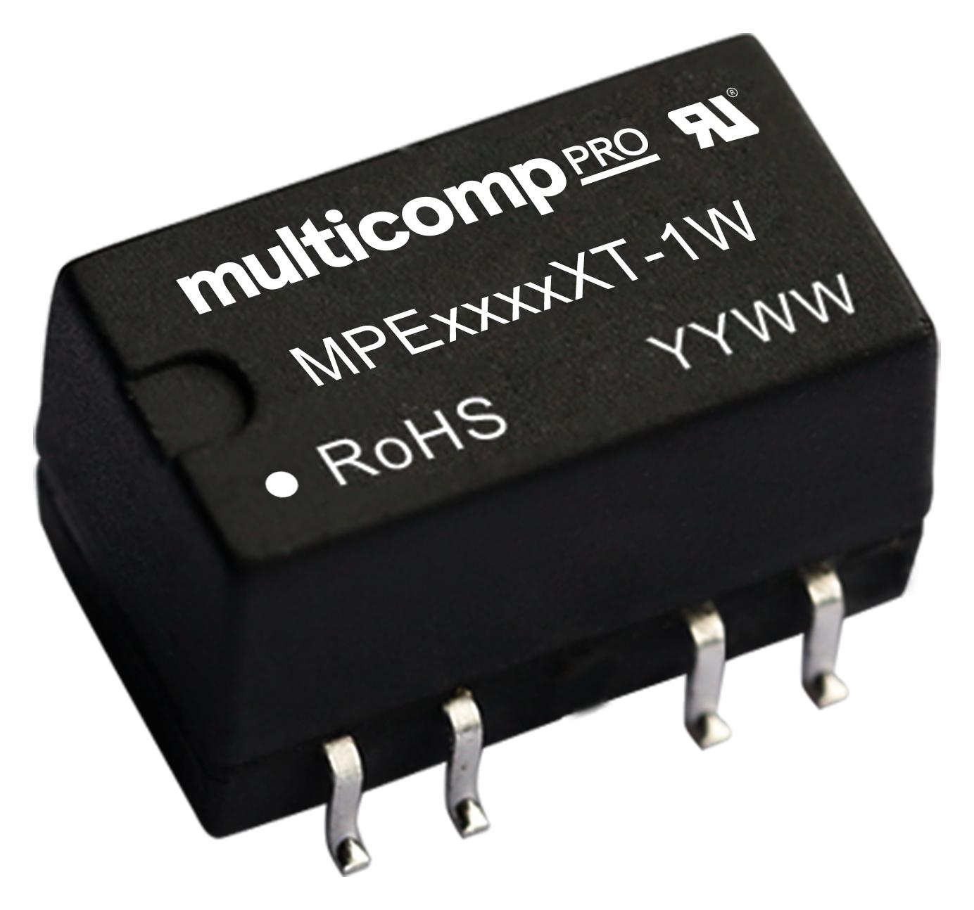 MPE0515XT-1W DC-DC CONVERTER, 2 O/P, 1W MULTICOMP PRO