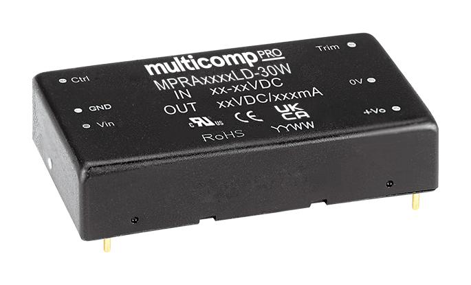 MPRA2405LD-30W DC-DC CONVERTER, 2 O/P, 30W MULTICOMP PRO
