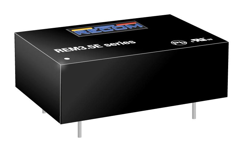 REM3.5E-1205S/R8/A DC-DC CONVERTER, 5V, 0.7A RECOM POWER