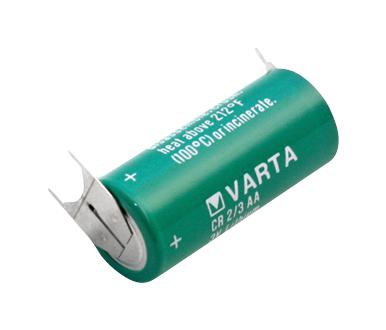 6237201301 BATTERY, 3V, 1.35AH, PCB PIN VARTA