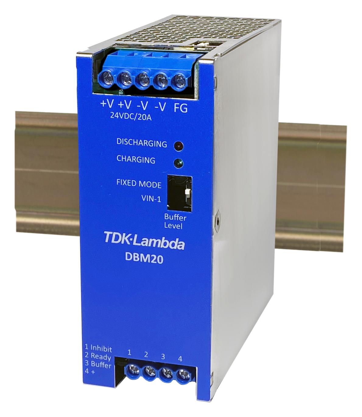 DBM20 BUFFER DIN RAIL MODULE, AC-DC PWR SUPPLY TDK-LAMBDA