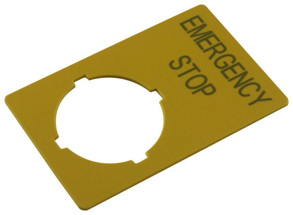 M22-XZK-GB99 LABEL, EMERGENCY STOP, ENGLISH EATON MOELLER