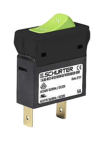 3-128-208 THERMAL CKT BREAKER, 1P, 20A/240V, PANEL SCHURTER