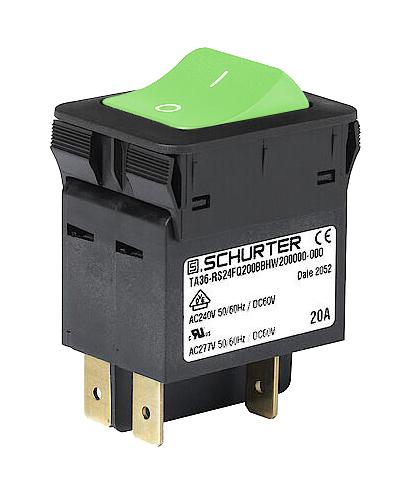 3-128-238 THERMAL CKT BREAKER, 2P, 3A, 240V, PANEL SCHURTER