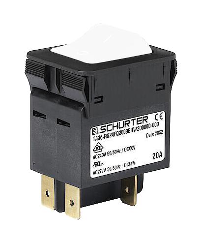 3-128-233 THERMAL CKT BREAKER, 2P, 10A/240V, PANEL SCHURTER