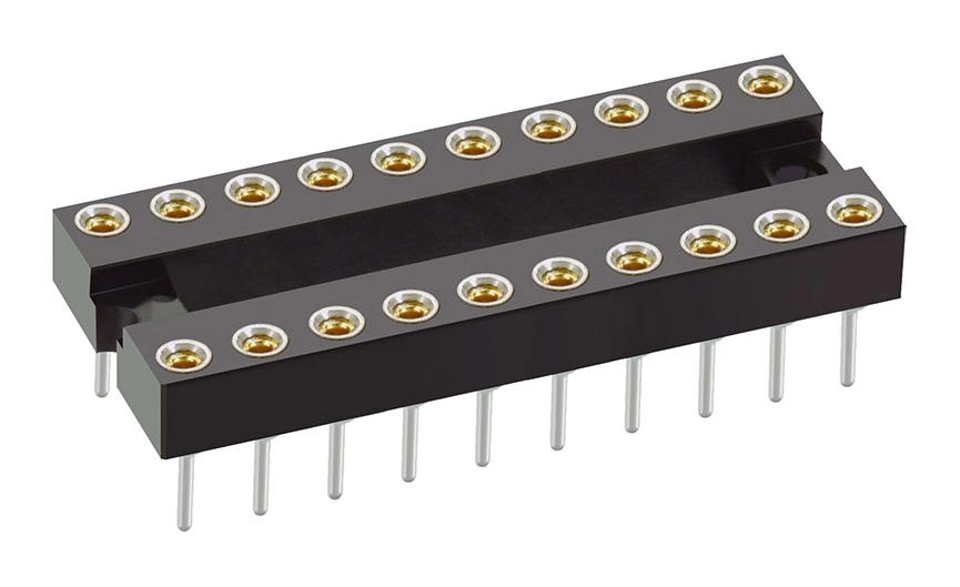 D2820-42 DIP SOCKET, 20POS, 2.54MM HARWIN