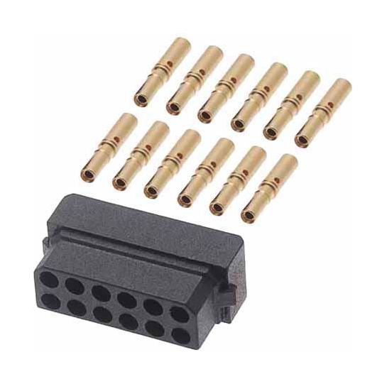 B5740-212-F-C-2 CONNECTOR, RCPT, 12POS, 2ROW, CRIMP HARWIN