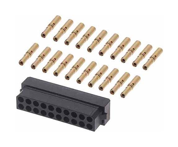 M80-8442045 CONNECTOR, RCPT, 20POS, 2ROW, CRIMP HARWIN