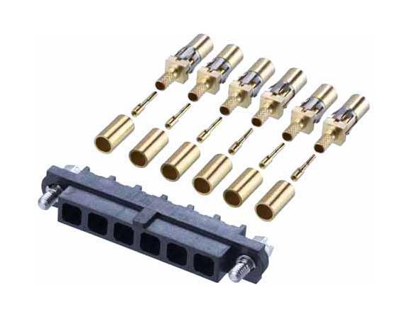 M80-FC305F1-06 CONNECTOR, RCPT, 6POS, 1ROW, CRIMP HARWIN