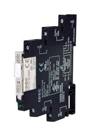 RV8H-S-AD24 POWER RELAY, SPDT, 24V, 6A, DIN RAIL IDEC