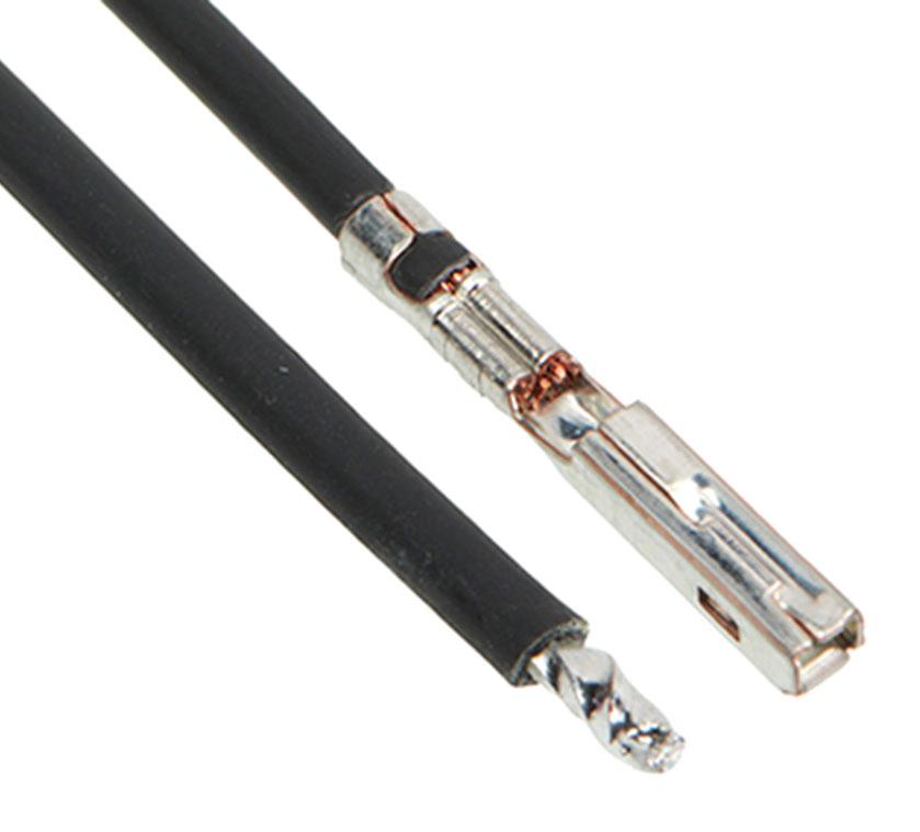 2163011103 CABLE ASSY, SOCKET-FREE END, BLK, 225MM MOLEX