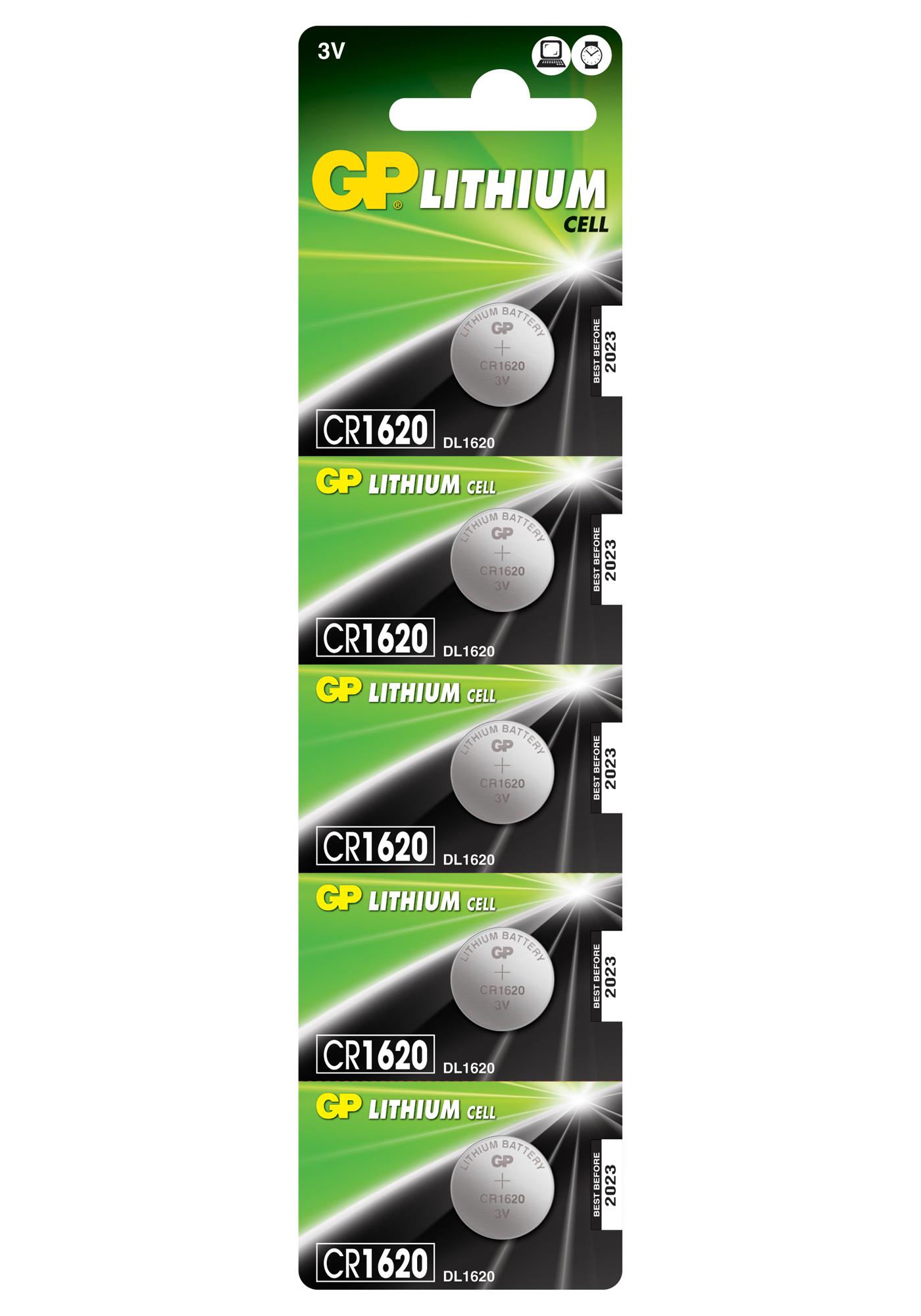 GPPBL1620033 BATTERY, LITHIUM, 3V, 78MAH GP BATTERIES