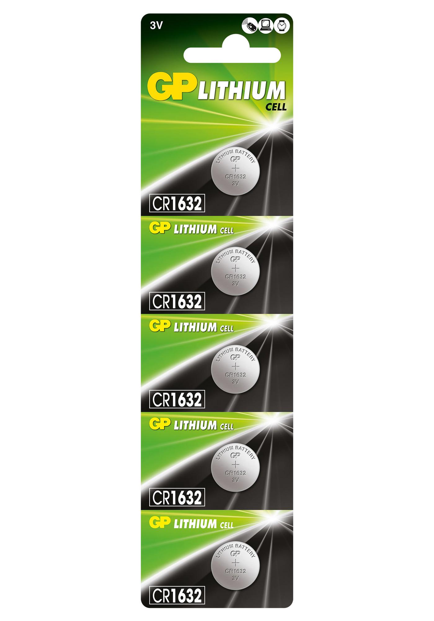 GPPBL1632025 BATTERY, LITHIUM, 3V, 140MAH GP BATTERIES