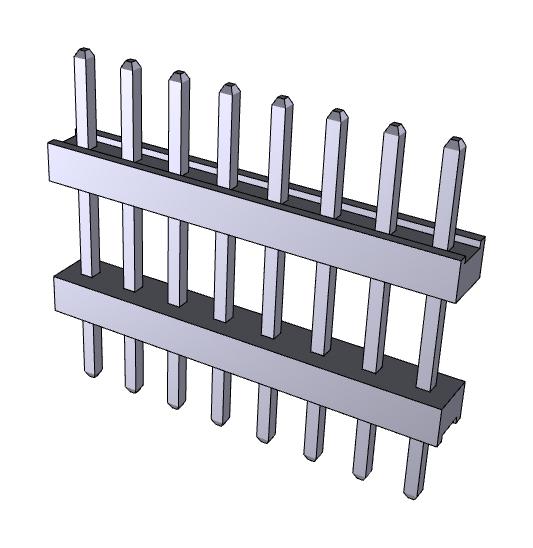 TW-08-03-T-S-275-125 BOARD STACKER, HEADER, 8POS, 1ROW, 2MM SAMTEC