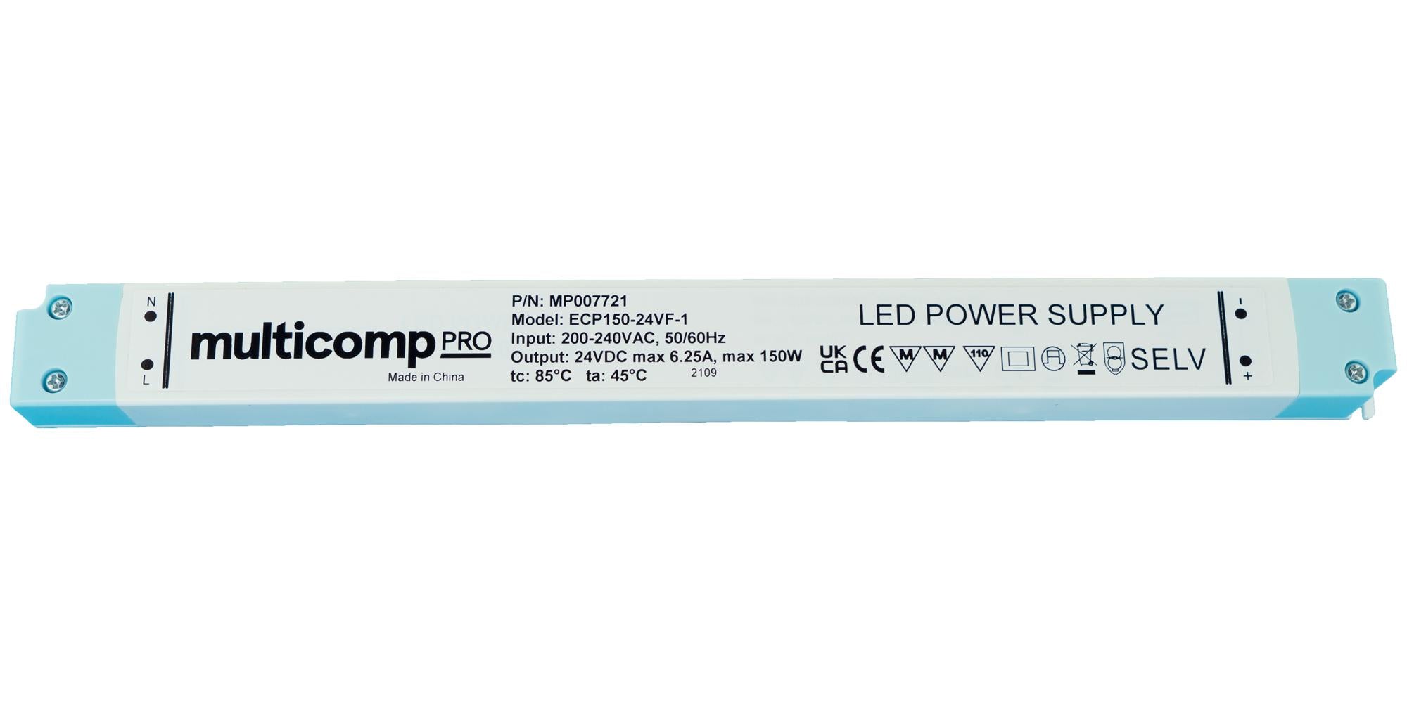MP007721 LED DRIVER, CONSTANT VOLTAGE, 150W MULTICOMP PRO