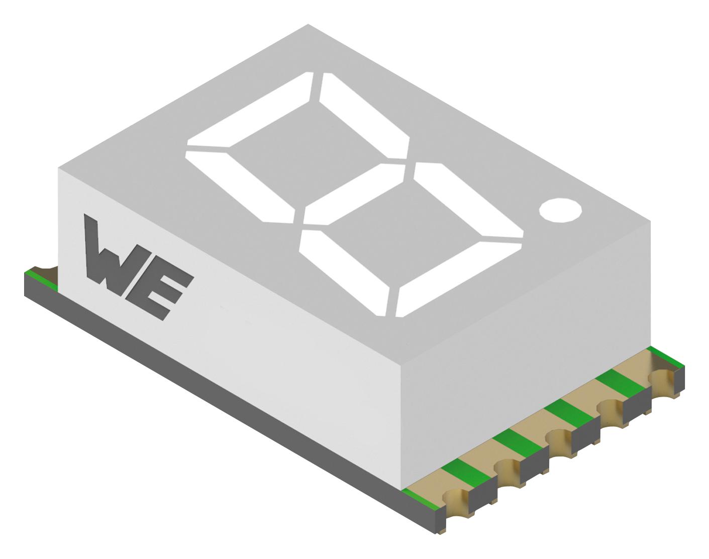 157112S12800 7-SEG DISPLAY, COMM ANODE, SUPER RED WURTH ELEKTRONIK