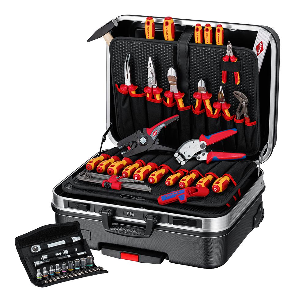 00 21 06 CASE, BIG BASIC MOVE ELECTRICPLUS, 68PC KNIPEX