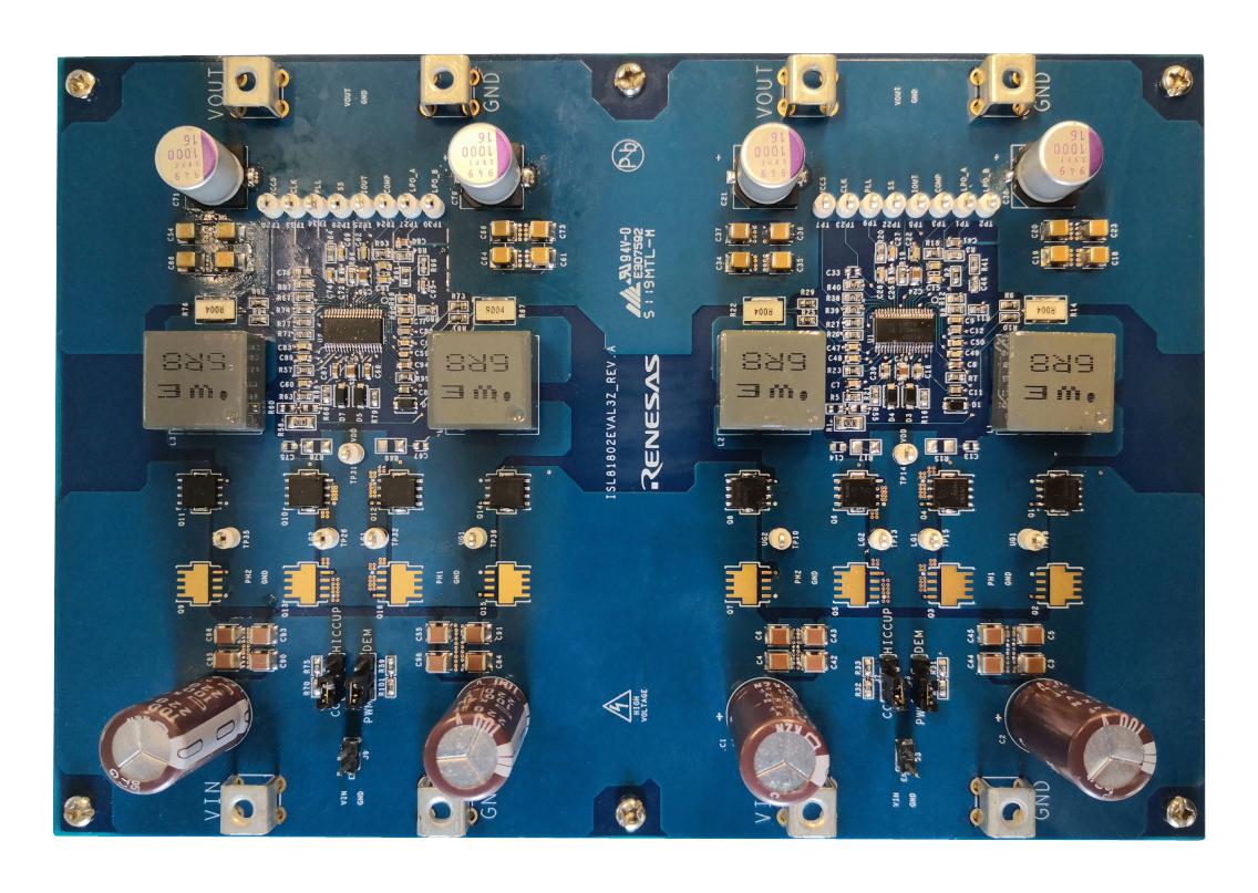 ISL81802EVAL3Z EVAL BOARD, SYNCHRONOUS BUCK CONTROLLER RENESAS