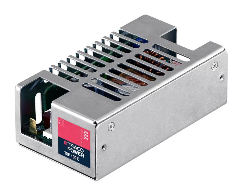 TOP 100-112C POWER SUPPLY, AC-DC, 12V, 8.3A TRACO POWER