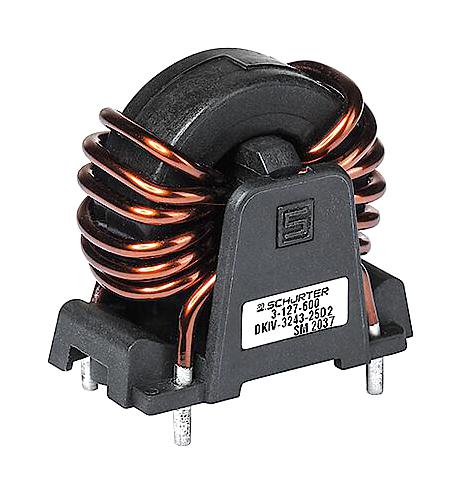 3-127-624 COMMON MODE CHOKE, 1800UH, 25A SCHURTER