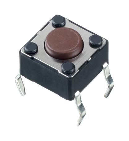 PHAP5-30VA2D3T2N2 TACTILE SWITCH, 0.05A, 12VDC, 260GF, THT APEM