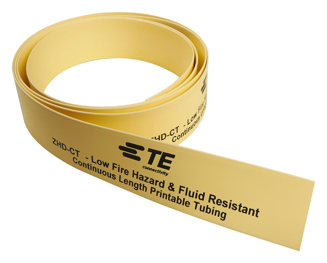 EL8127-000 HEAT-SHRINK TUBING, 2:1, 25.4MM, YELLOW TE CONNECTIVITY