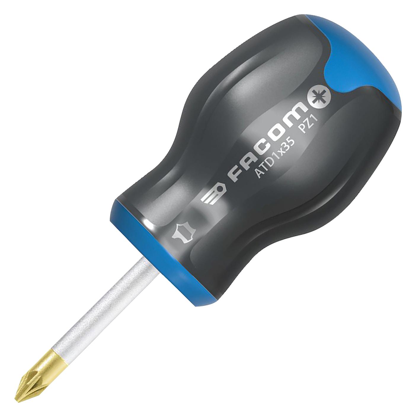 ATD1X35 SCRWDRVER, POZIDRIVE, PZ1, 35MM, 91MM FACOM