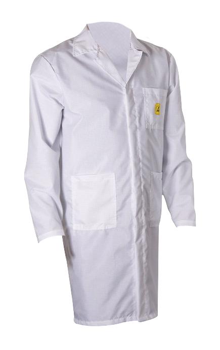 72155 CLOTH, ESD LAB COAT, XX LARGE, WHITE DESCO EUROPE (FORMERLY VERMASON)