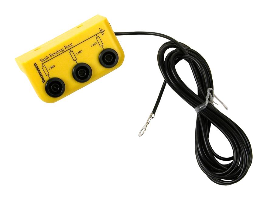 231305 EARTH BONDING POINT BAR, 3M, YELLOW DESCO EUROPE (FORMERLY VERMASON)