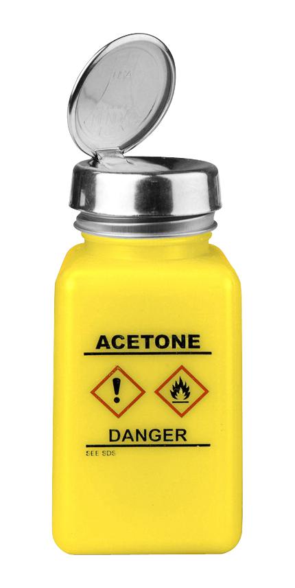 35254 DISPENSER, PUMP BOTTLE, YELLOW, 6 OZ MENDA