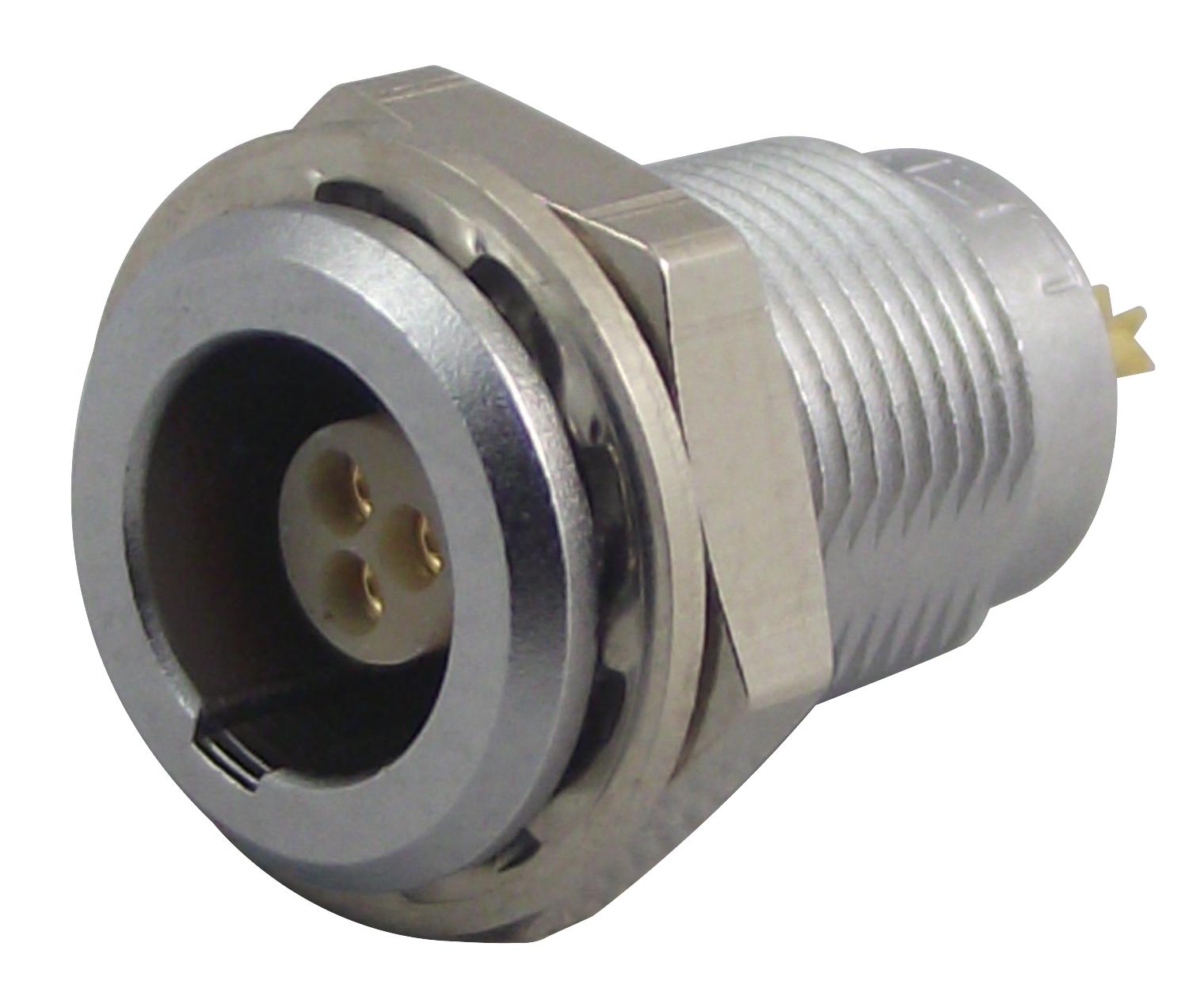 EGG.00.303.CLL SOCKET, PANEL MOUNT, 00, 3WAY LEMO