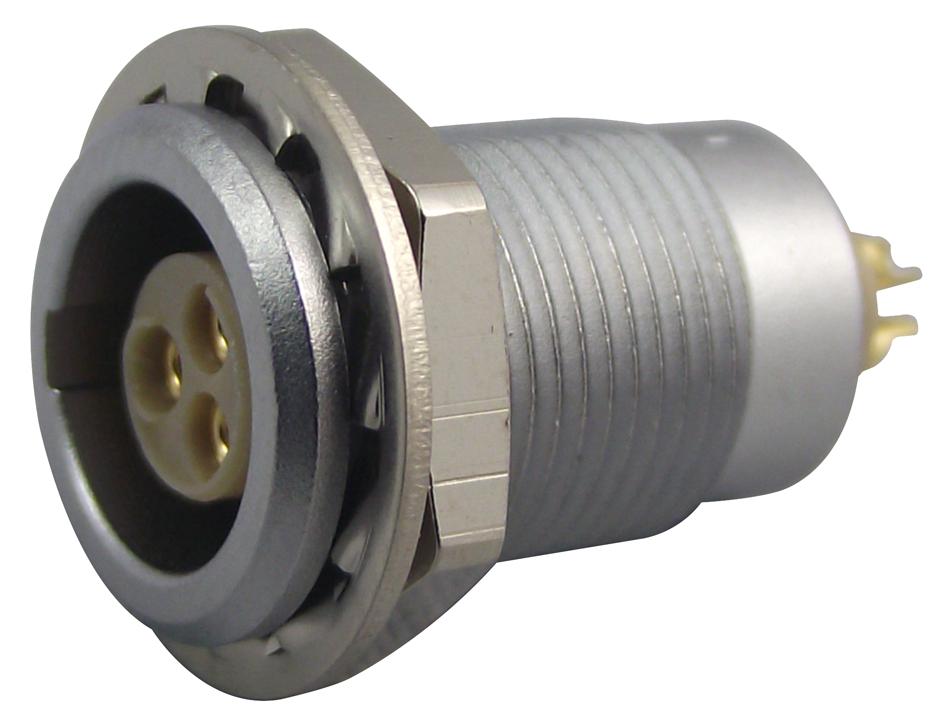 EGG.0B.303.CLL SOCKET, PANEL MOUNT, 0B, 3WAY LEMO