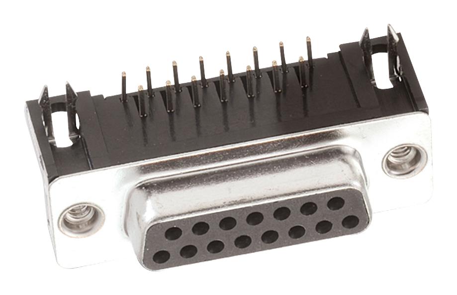 618015233821 D SUB CONN, R/A RCPT, 15POS, DA, SOLDER WURTH ELEKTRONIK