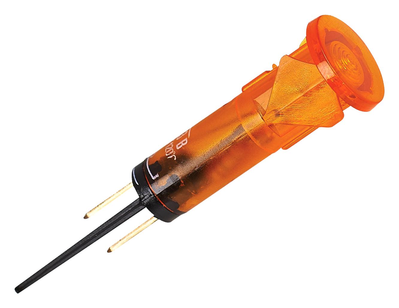 MP008572 NEON INDICATOR, ORANGE, 10MM, DOME, 250V MULTICOMP PRO