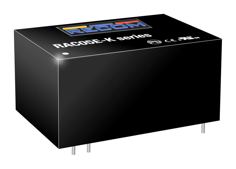 RAC05E-12SK POWER SUPPLY, AC-DC, 12V, 0.417A RECOM POWER